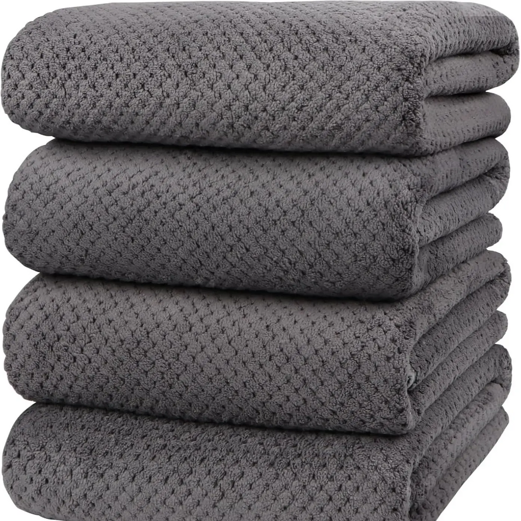 Extra Large Bath Towel Set (35.4" x 71") | Super Soft, Highly Absorbent Oversized Bath Sheets – 4 Pack