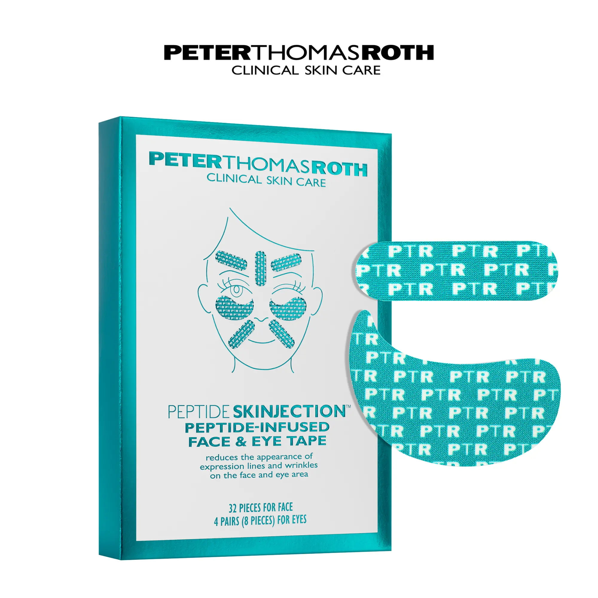 Face & Eye Tape – Clinically Tested Anti-Wrinkle Tape with Peptides, Niacinamide & Caffeine