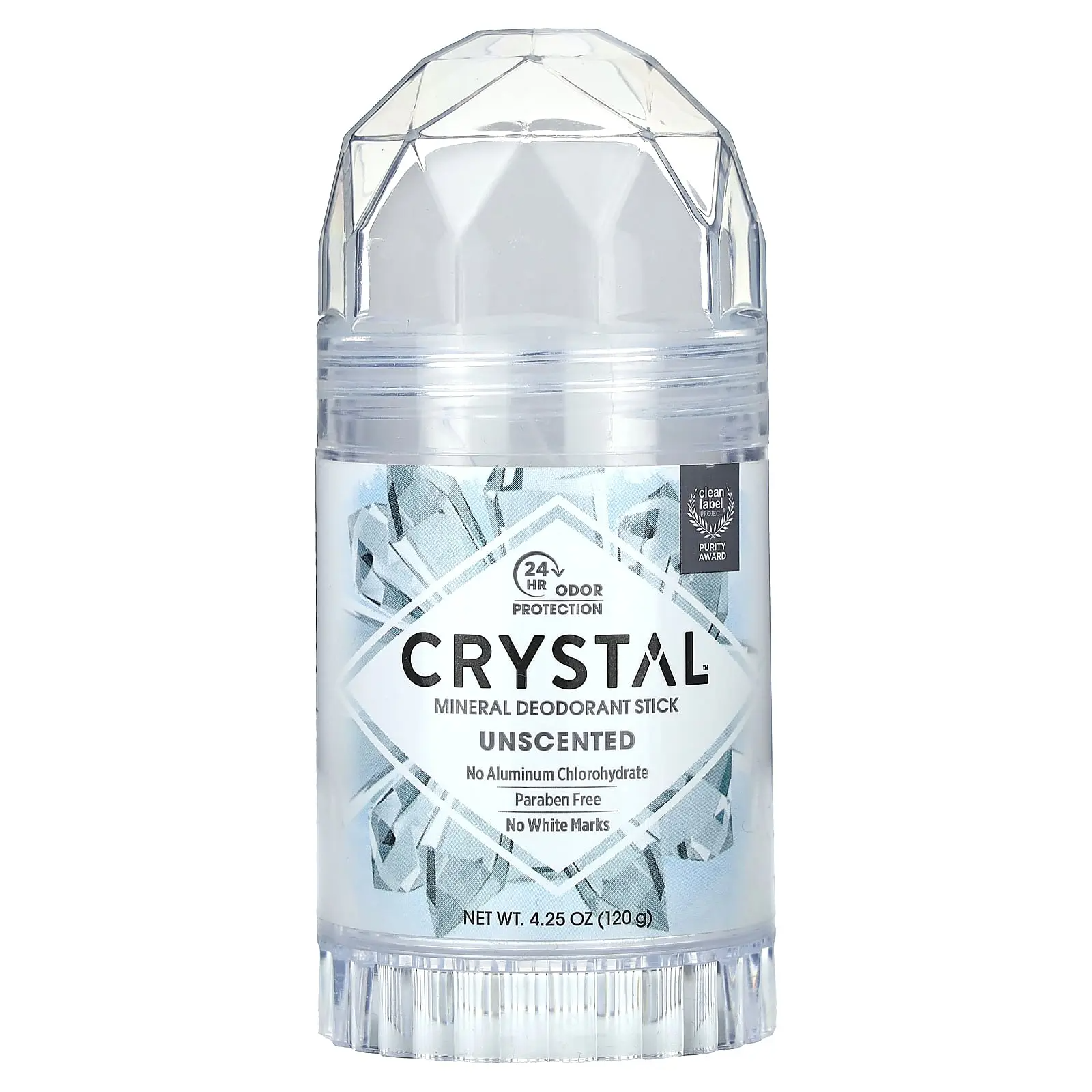 CRYSTAL Mineral Deodorant Stick – Unscented, Aluminum-Free & Vegan | 4.25 oz | 35 Years of Natural Deodorant