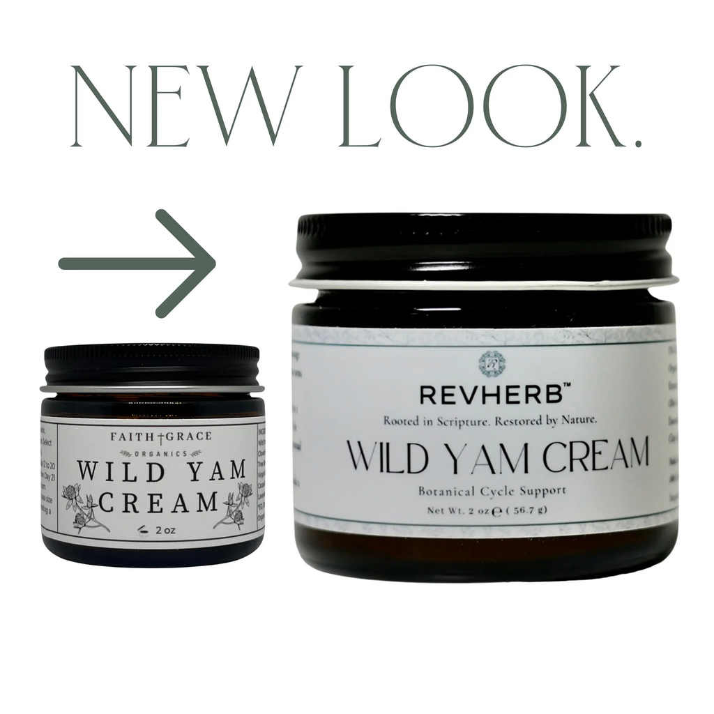 REVHERB Organic Wild Yam Cream – All-Natural Hormonal Balance Support | Made in USA | 2 oz