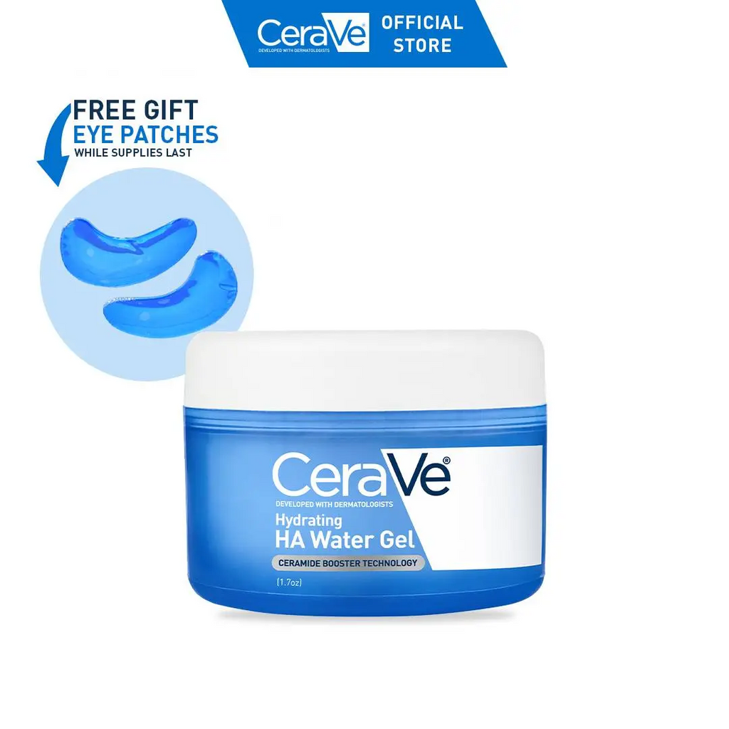 Hydrating HA Water Gel Face Moisturizer – 72HR Hydration with Hyaluronic Acid, Ceramides & Niacinamide | 1.7 oz
