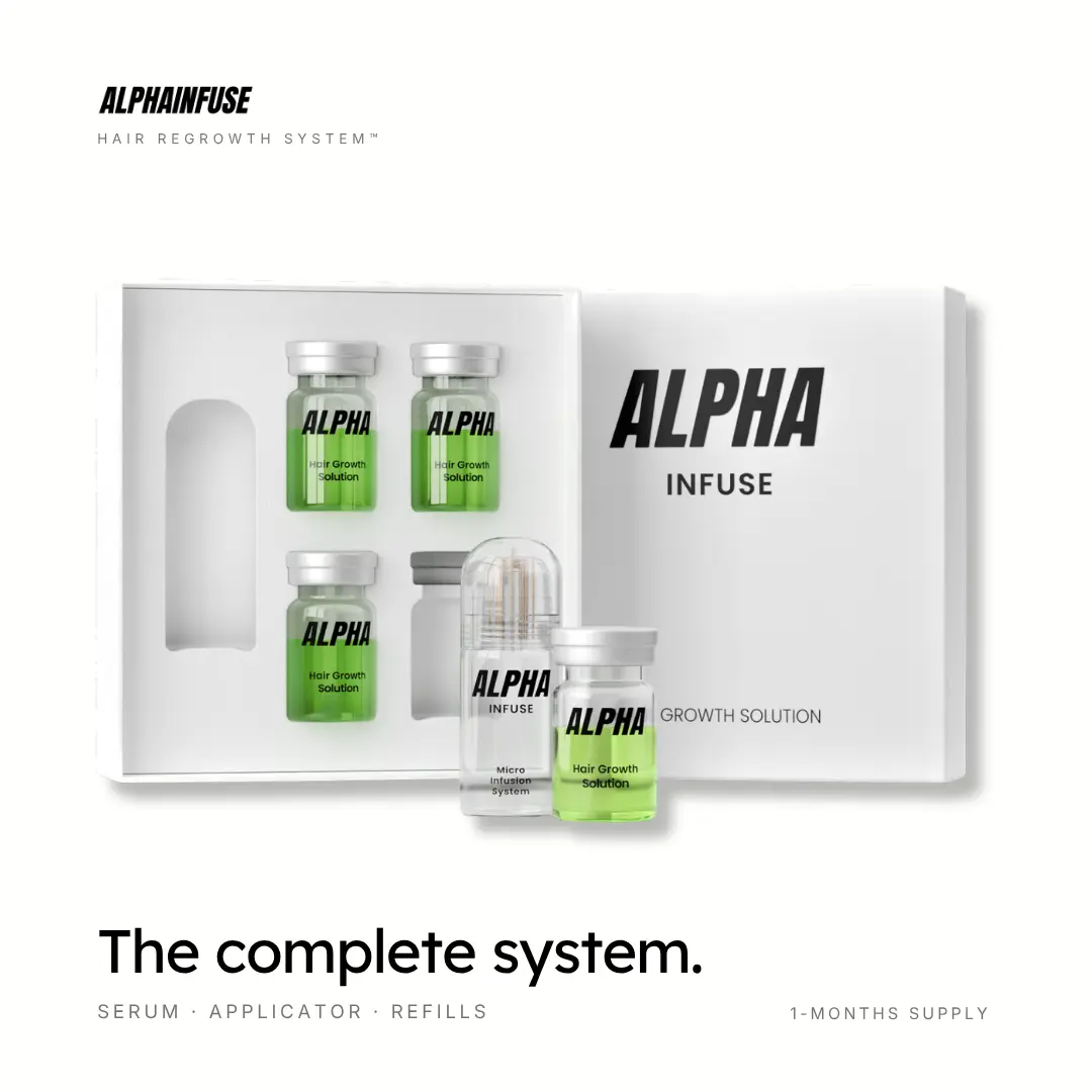 Scalp Care System for Thinning Hair – Micro-Infusion Device + Scalp Serum | 1, 2 & 4-Month Supply