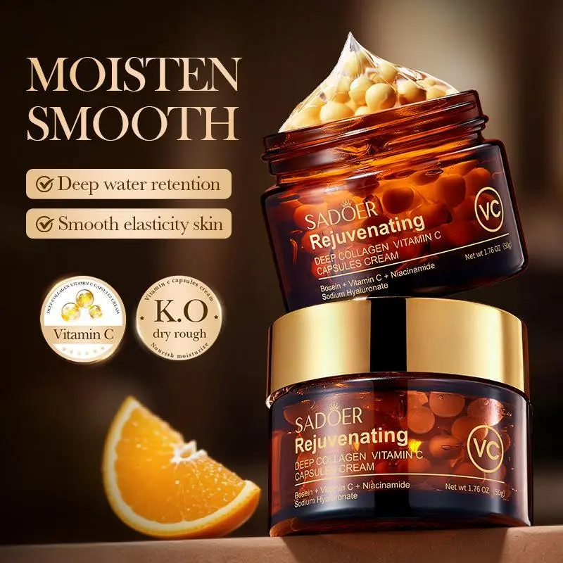 Korean Collagen & Vitamin C Moisturizer Cream – Radiant & Firming K-Beauty Formula for Deep Hydration & Glowing Skin