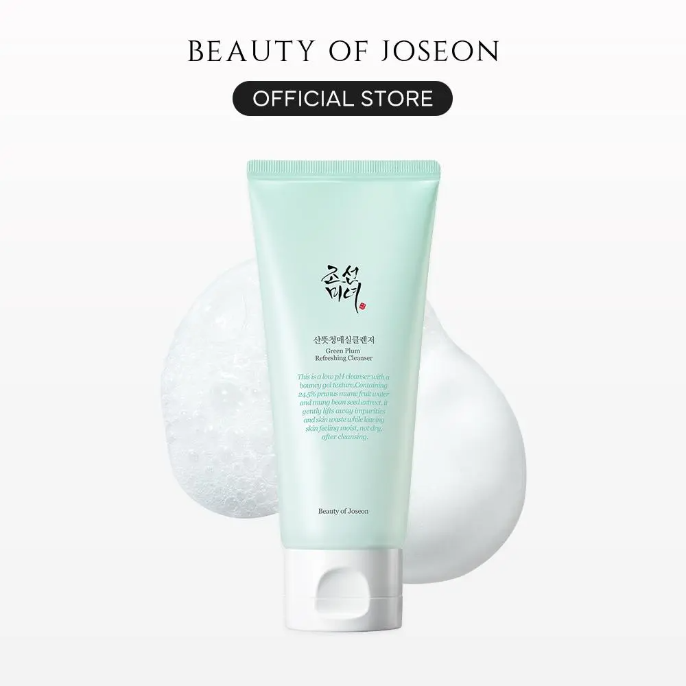 Green Plum Refreshing Cleanser 100mL | Herbal Gel Cleanser, Exfoliate Deep Pore Cleansing, Face Wash, For All Skin Types, Korean Skincare