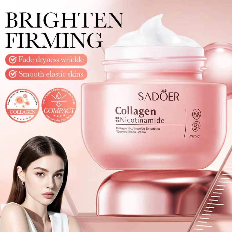 Korean Collagen & Niacinamide Cream – Radiant & Firming K-Beauty Moisturizer for Deep Hydration & Glowing Skin