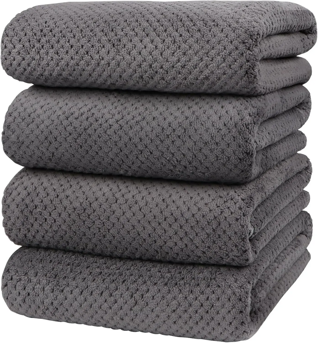 Extra Large Bath Towel Set (35.4" x 71") | Super Soft, Highly Absorbent Oversized Bath Sheets – 4 Pack