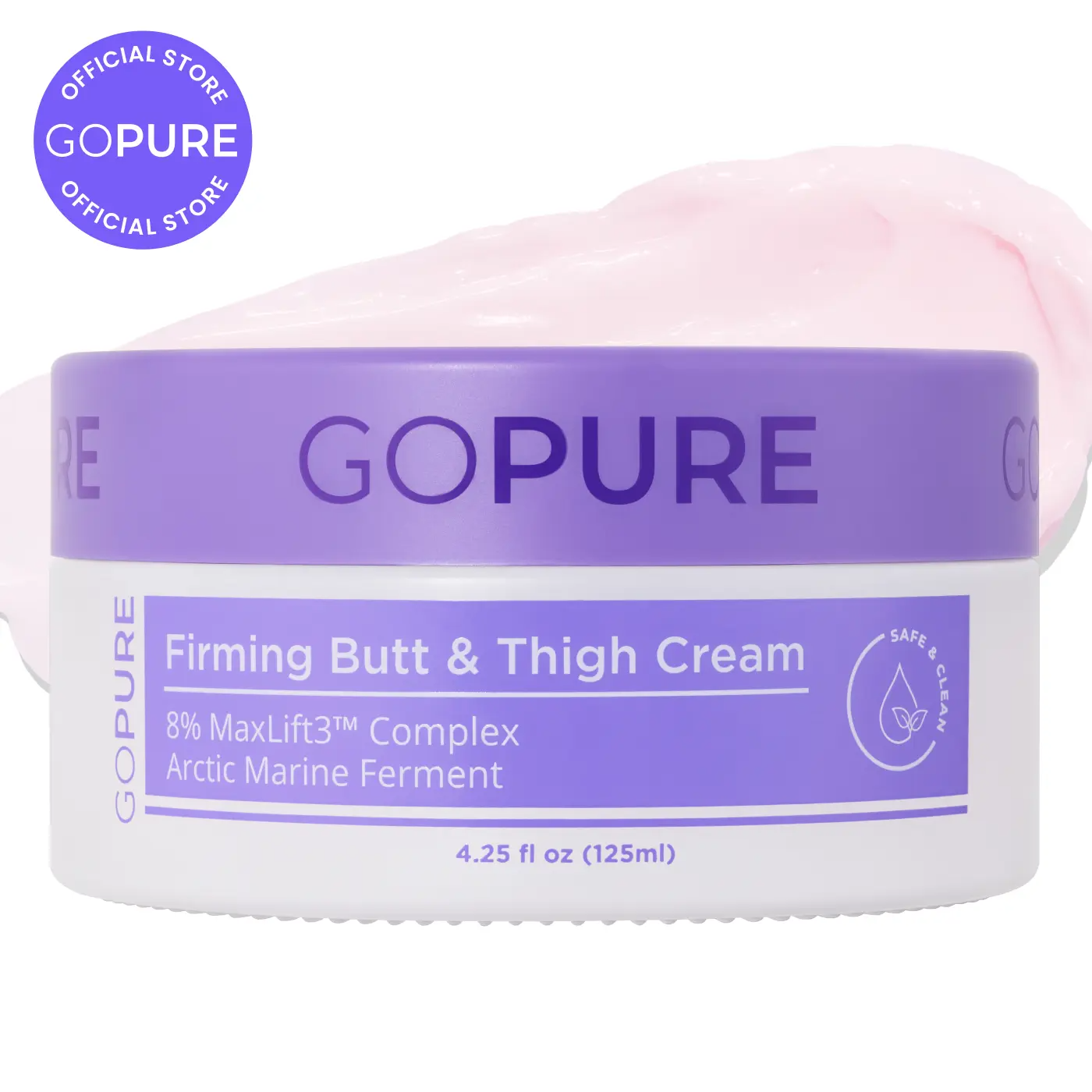 Firming Butt & Thigh Cream – Clinically Tested Body Butter for Stretch Marks, Dimpled Texture & Loose Skin