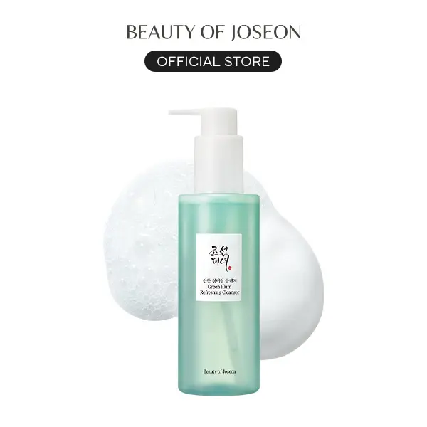 Green Plum Refreshing Cleanser 100mL | Herbal Gel Cleanser, Exfoliate Deep Pore Cleansing, Face Wash, For All Skin Types, Korean Skincare