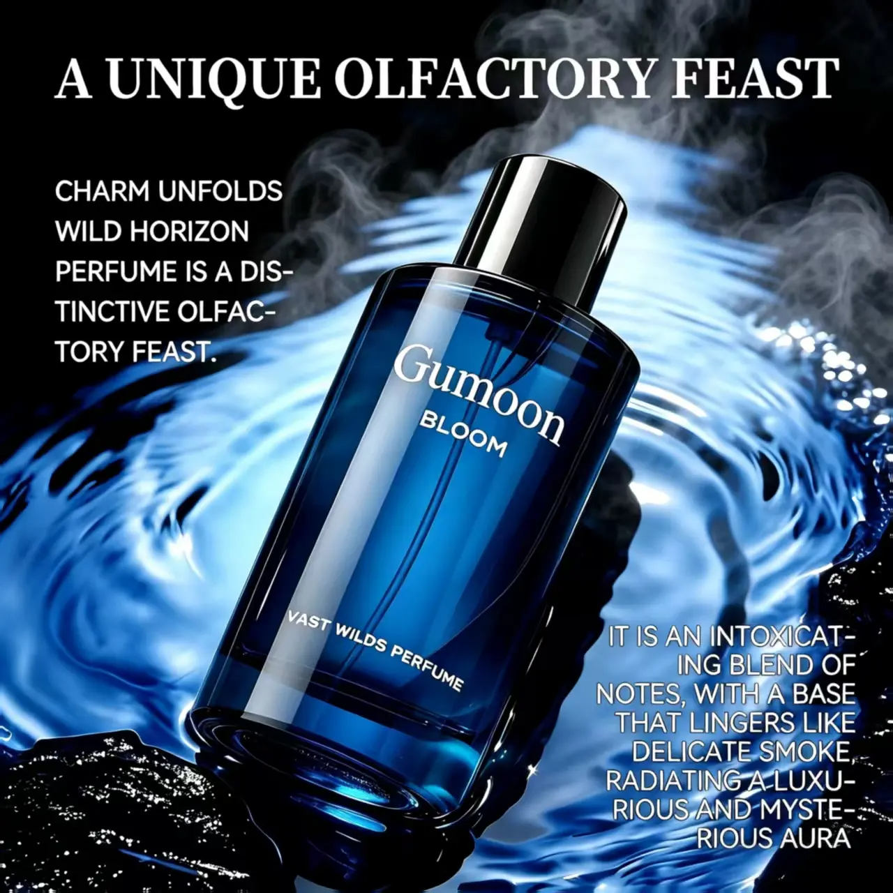 Gumoon Vast Wilds Unisex Perfume – Aromatic Aquatic Eau de Parfum | Citrus, Lavender & Cedarwood | 50ml
