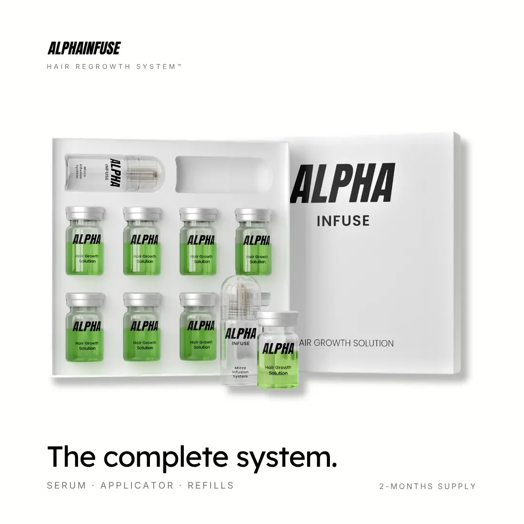 Scalp Care System for Thinning Hair – Micro-Infusion Device + Scalp Serum | 1, 2 & 4-Month Supply