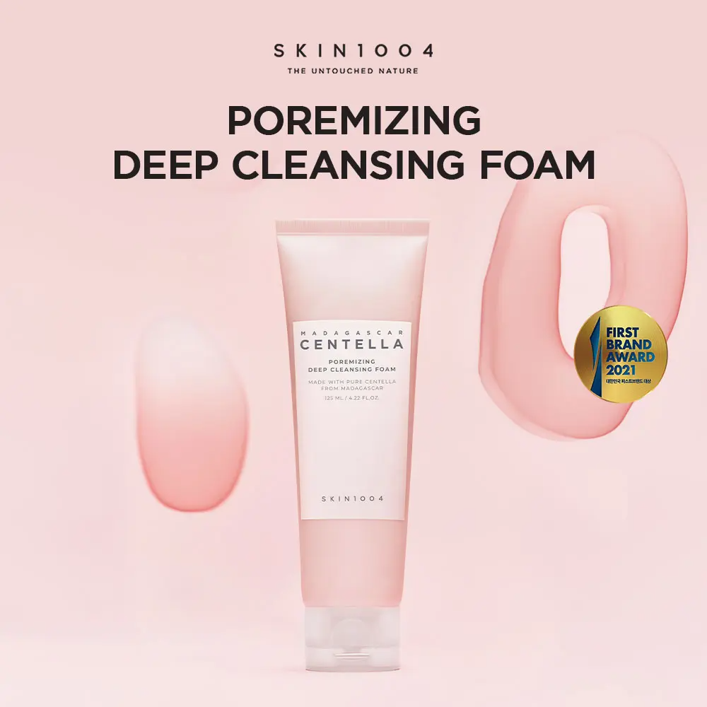 SKIN1004 Madagascar Centella Poremizing Deep Cleansing Foam – Pore Cleansing & Exfoliating with Himalayan Pink Salt | 125ml