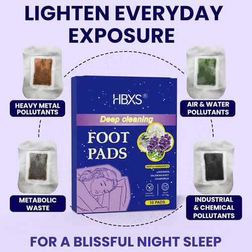 Deep Cleansing Foot Pads – Magnesium Glycinate & Valerian Root for Stress Relief, Better Sleep & Achy Feet | 10 Patches