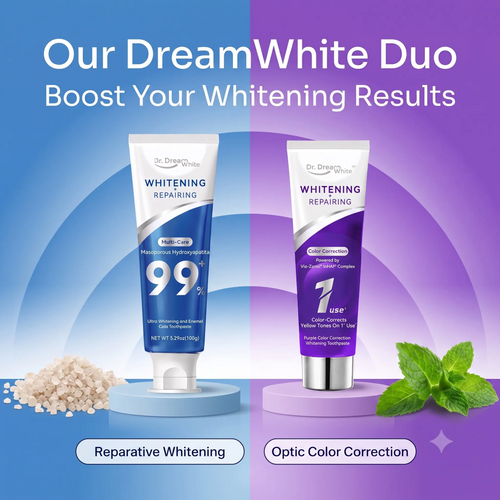 Dr.DreamWhite Nano-Hydroxyapatite Toothpaste – Whitening, Enamel Repair & Anti-Sensitivity | Jasmine Green Tea | 5.29 oz