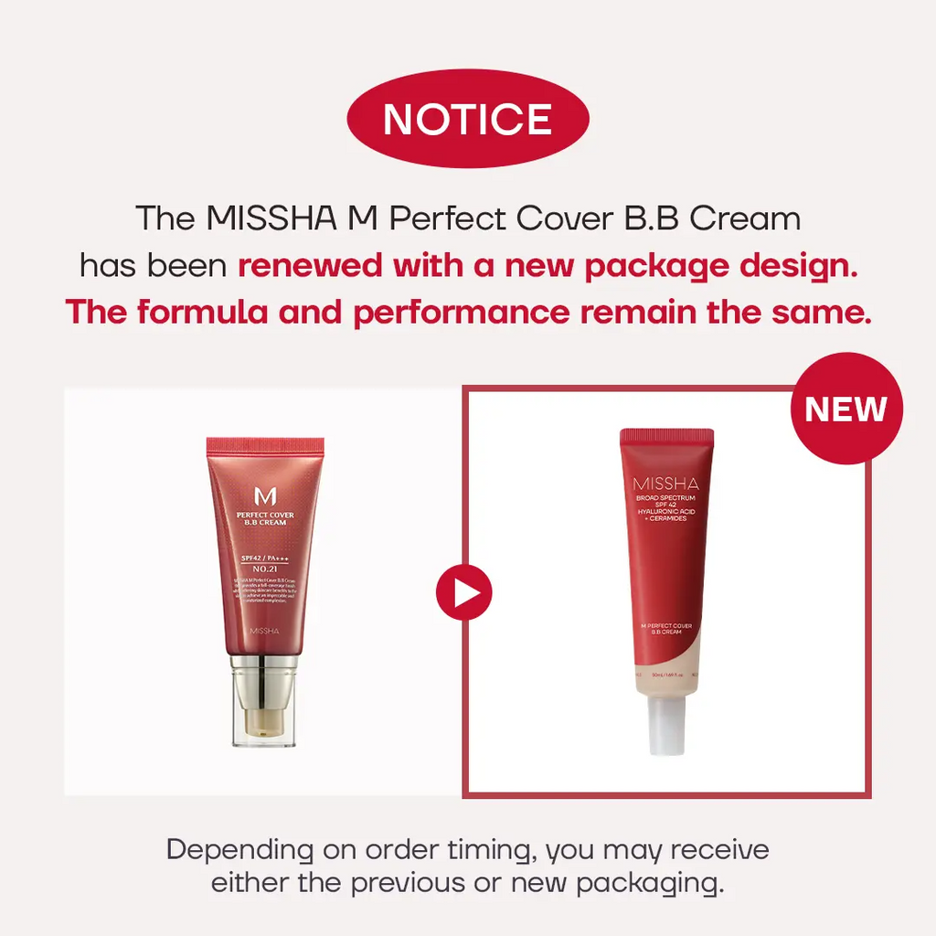 Perfect Cover BB Cream SPF 42 PA+++ – Medium to Full Coverage Skincare Makeup | 50ml | 9 Shades