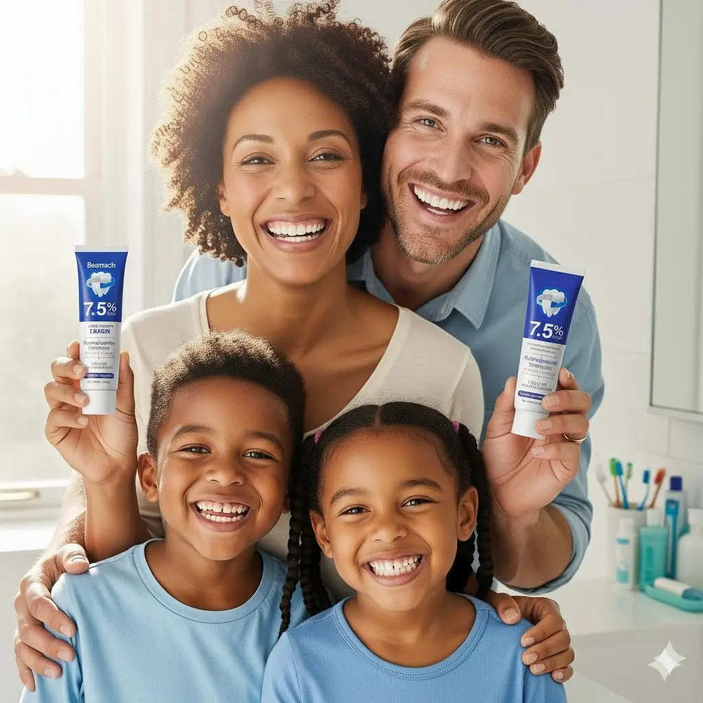 Hydroxyapatite Whitening Toothpaste 3-Pack, Daily Anti-Bacterial Formula for Fresh Breath Boost and Sensitive-Safe Oral Care, Teeth Whitening, Cleansing backtoschool