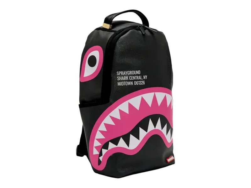 Sprayground Shark Central Pink DLXSV Backpack – Black/Pink | Style 910B6362NSZ | StockX Verified