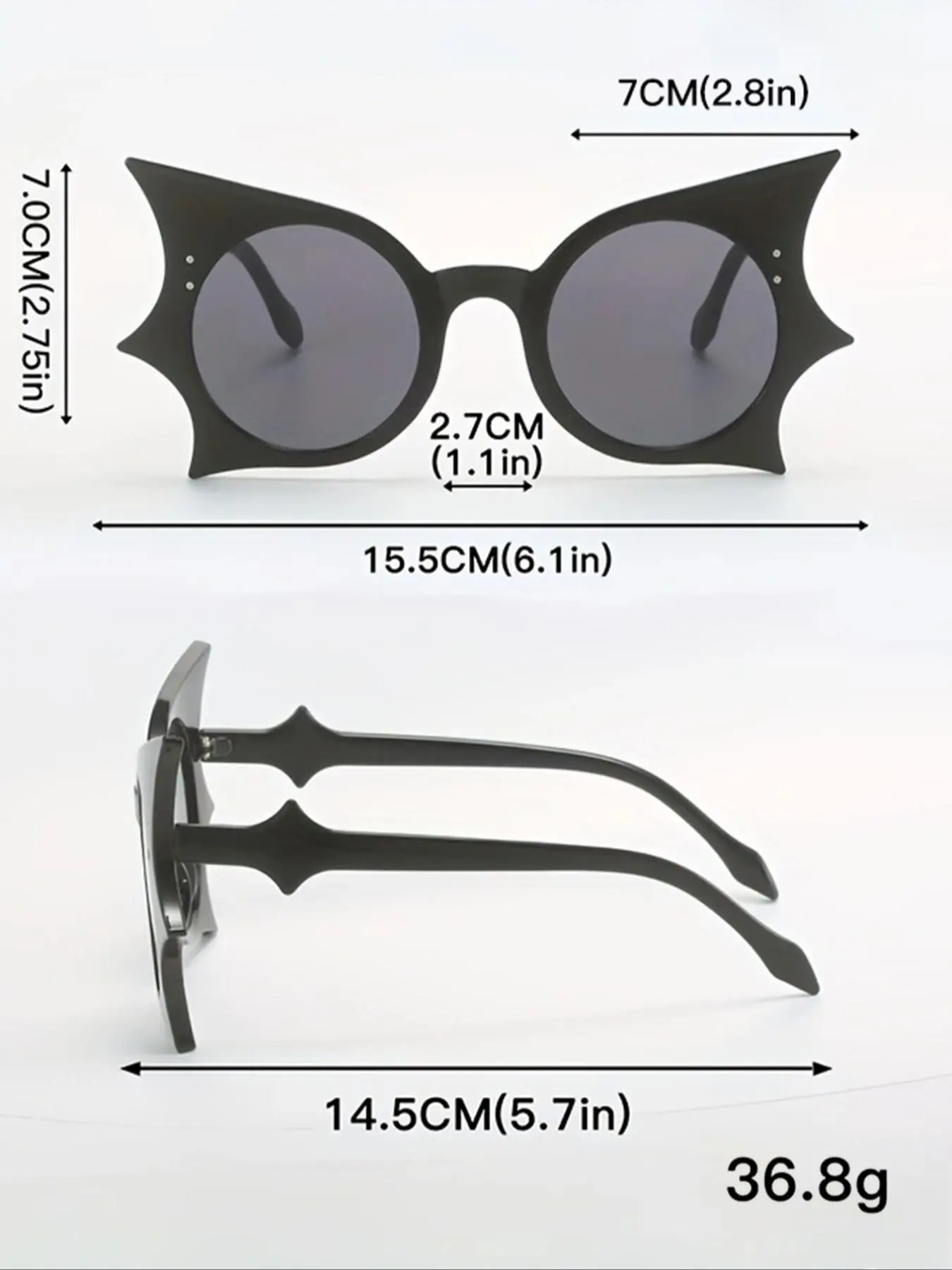 Halloween Bat Sunglasses – Novelty Party Glasses for Women & Men | 2 Pack