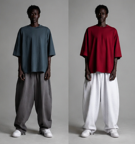 7.5oz Max Heavyweight Oversized Short Sleeve Casual Streetwear Top Tshirt Cotton Cropped