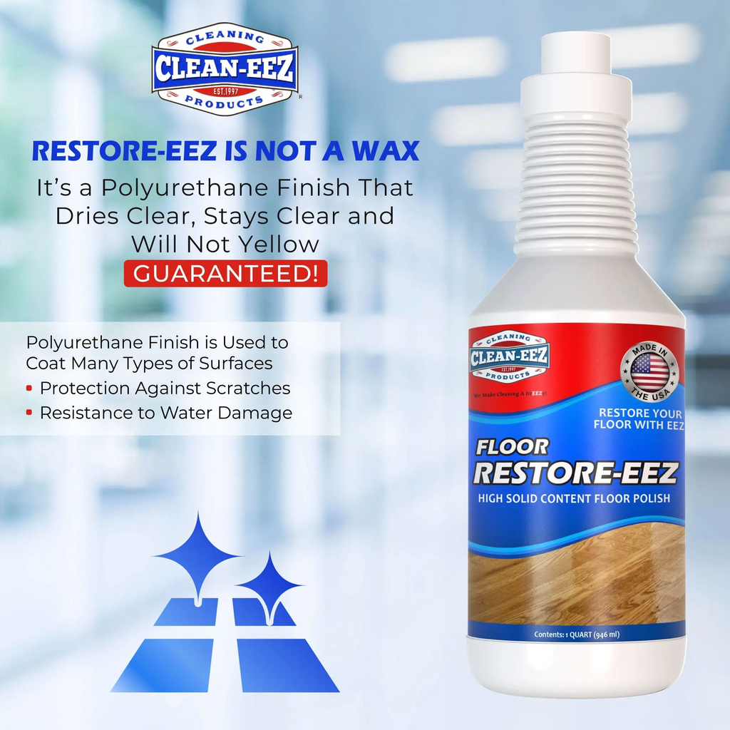 Floor Restore-Eez | High-Solid Floor Polish & Restorer for Wood, Laminate, Vinyl & Bamboo
