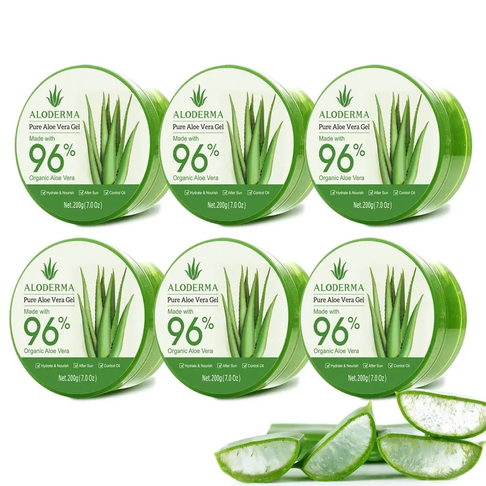 ALODERMA Pure Aloe Vera Gel – 96% Organic Aloe, Harvested Fresh within 12 Hours | 7.05 oz