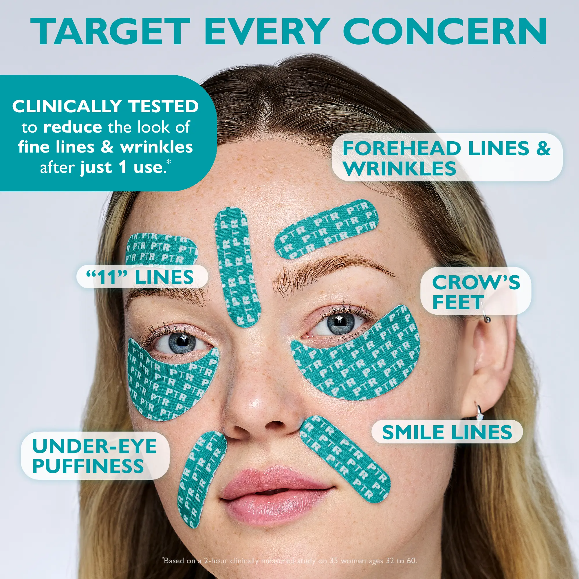 Face & Eye Tape – Clinically Tested Anti-Wrinkle Tape with Peptides, Niacinamide & Caffeine