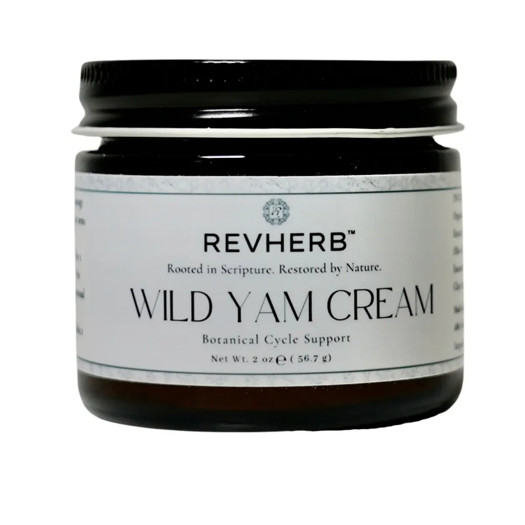 REVHERB Organic Wild Yam Cream – All-Natural Hormonal Balance Support | Made in USA | 2 oz