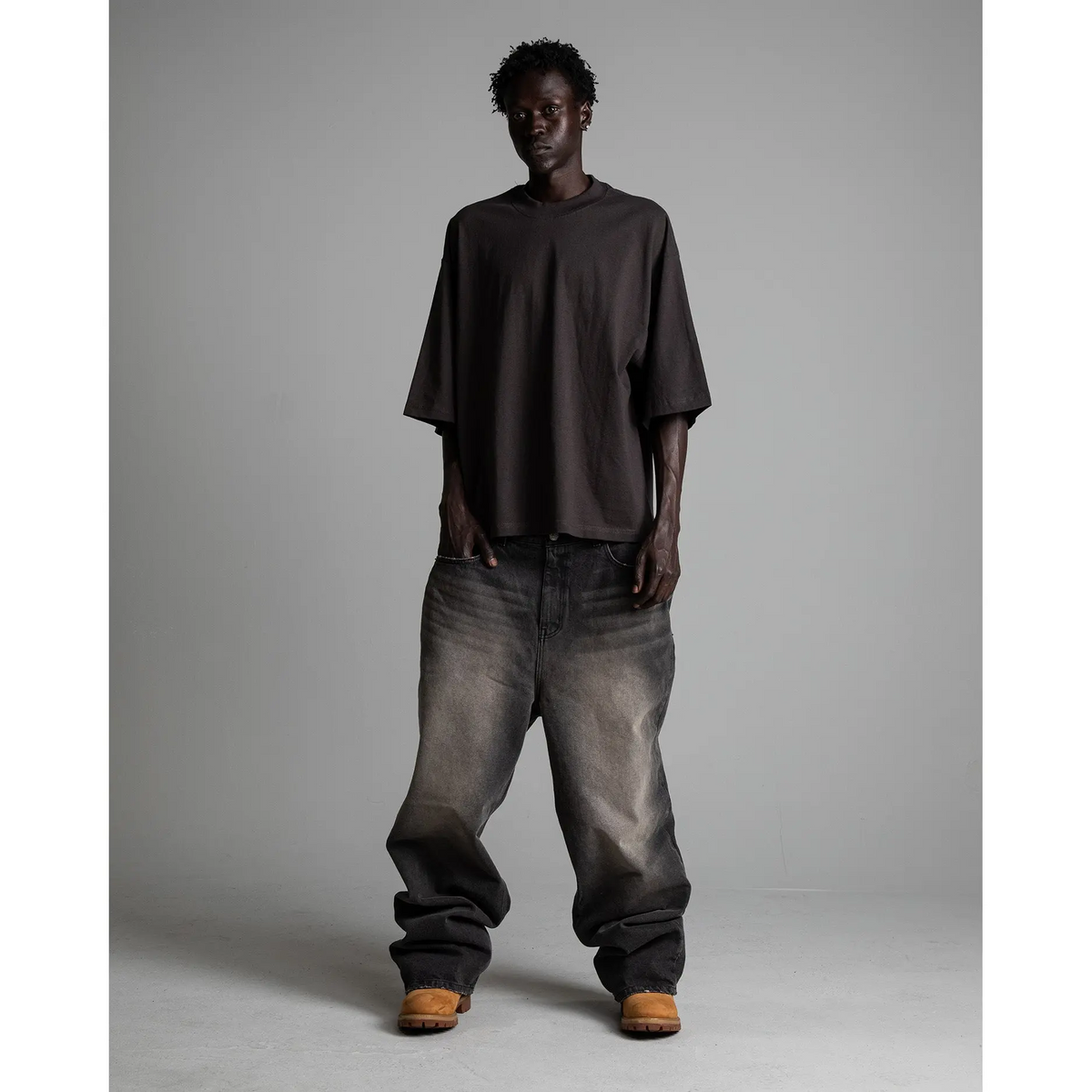 7.5oz Max Heavyweight Oversized Short Sleeve Casual Streetwear Top Tshirt Cotton Cropped