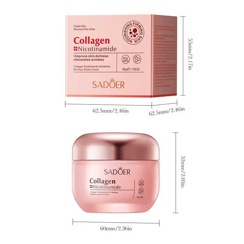 Korean Collagen & Niacinamide Cream – Radiant & Firming K-Beauty Moisturizer for Deep Hydration & Glowing Skin