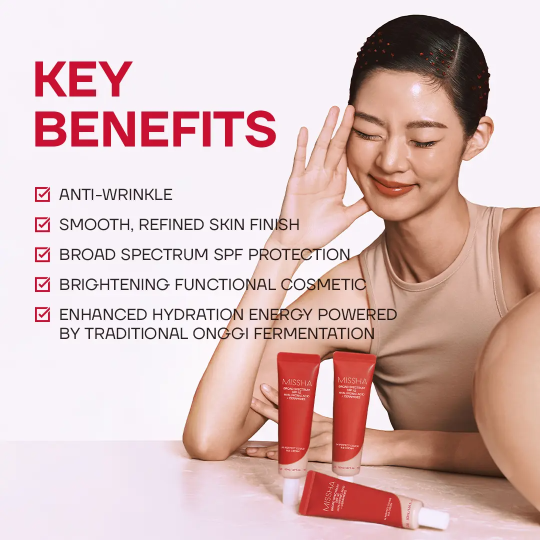 Perfect Cover BB Cream SPF 42 PA+++ – Medium to Full Coverage Skincare Makeup | 50ml | 9 Shades