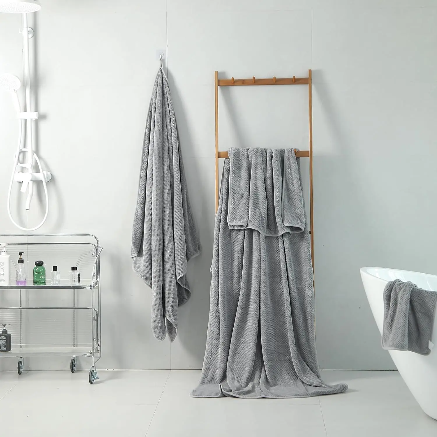 Extra Large Bath Towel Set (35.4" x 71") | Super Soft, Highly Absorbent Oversized Bath Sheets – 4 Pack