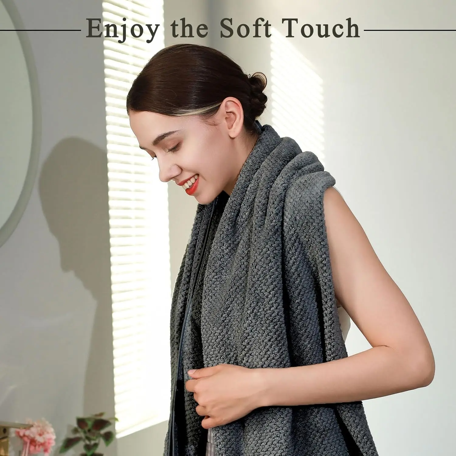 Extra Large Bath Towel Set (35.4" x 71") | Super Soft, Highly Absorbent Oversized Bath Sheets – 4 Pack