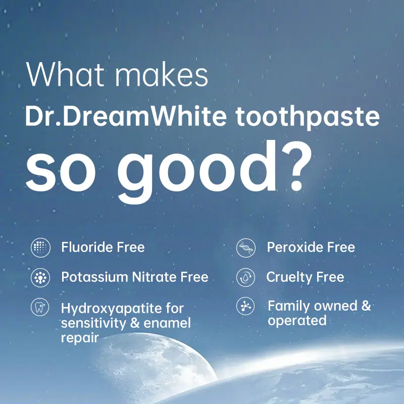 Dr.DreamWhite Nano-Hydroxyapatite Toothpaste – Whitening, Enamel Repair & Anti-Sensitivity | Jasmine Green Tea | 5.29 oz