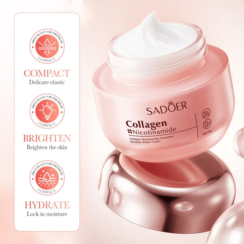 Korean Collagen & Niacinamide Cream – Radiant & Firming K-Beauty Moisturizer for Deep Hydration & Glowing Skin