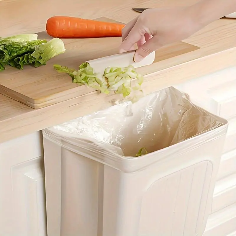 Foldable Hanging Kitchen Trash Can – Space-Saving Cabinet Door Garbage Bin (2-Pack)