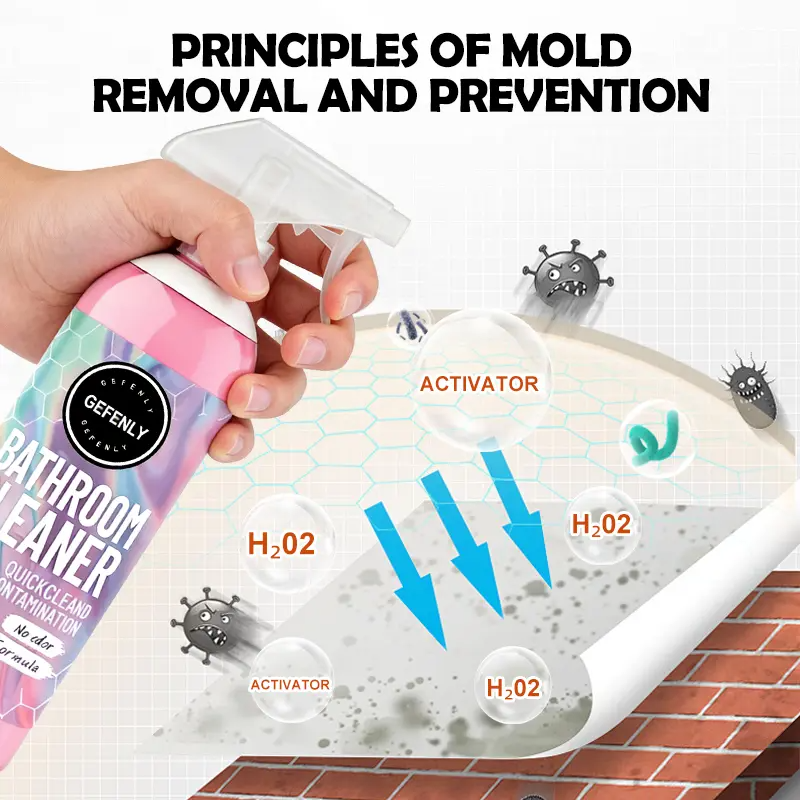 200ml Fragrance-Free Bathroom Cleaner – Gentle, Non-Aerosol All-Purpose Liquid Cleaner for Glazed Surfaces