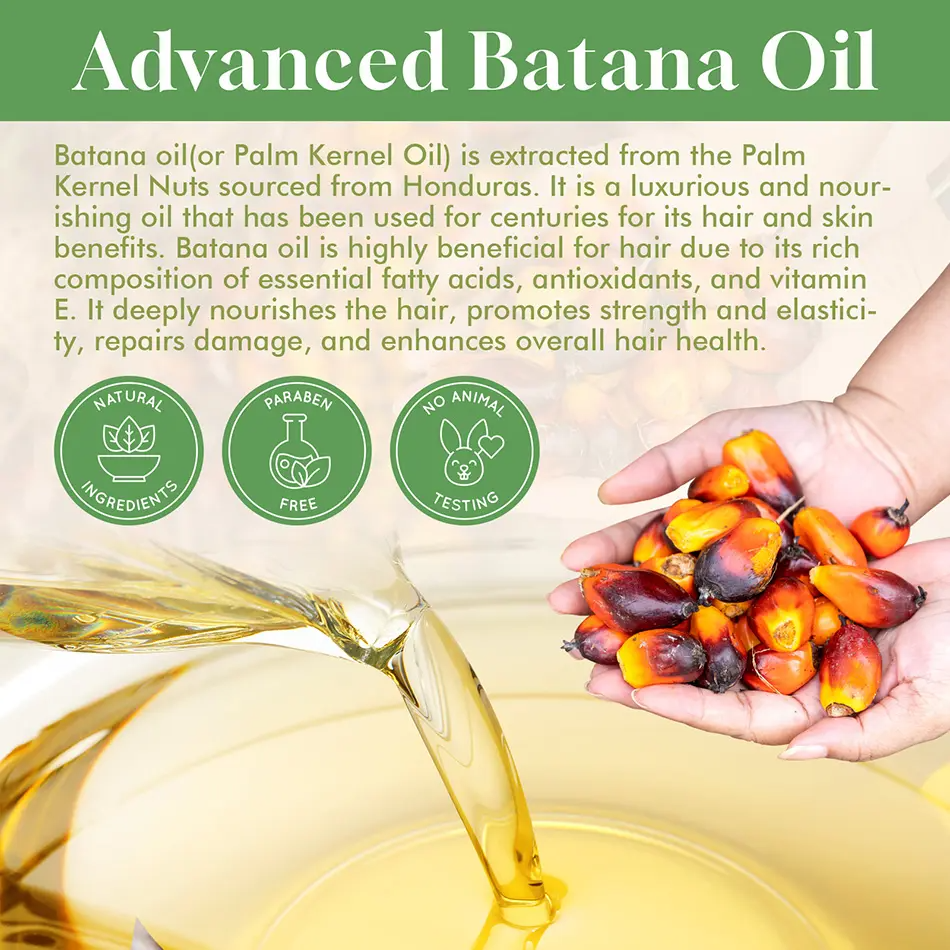 Organic Batana Oil for Hair Growth & Scalp Care – Cold-Pressed, Paraben-Free | 60ml