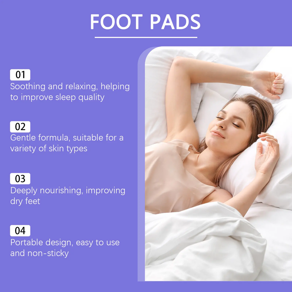 Deep Cleansing Foot Pads – Magnesium Glycinate & Valerian Root for Stress Relief, Better Sleep & Achy Feet | 10 Patches
