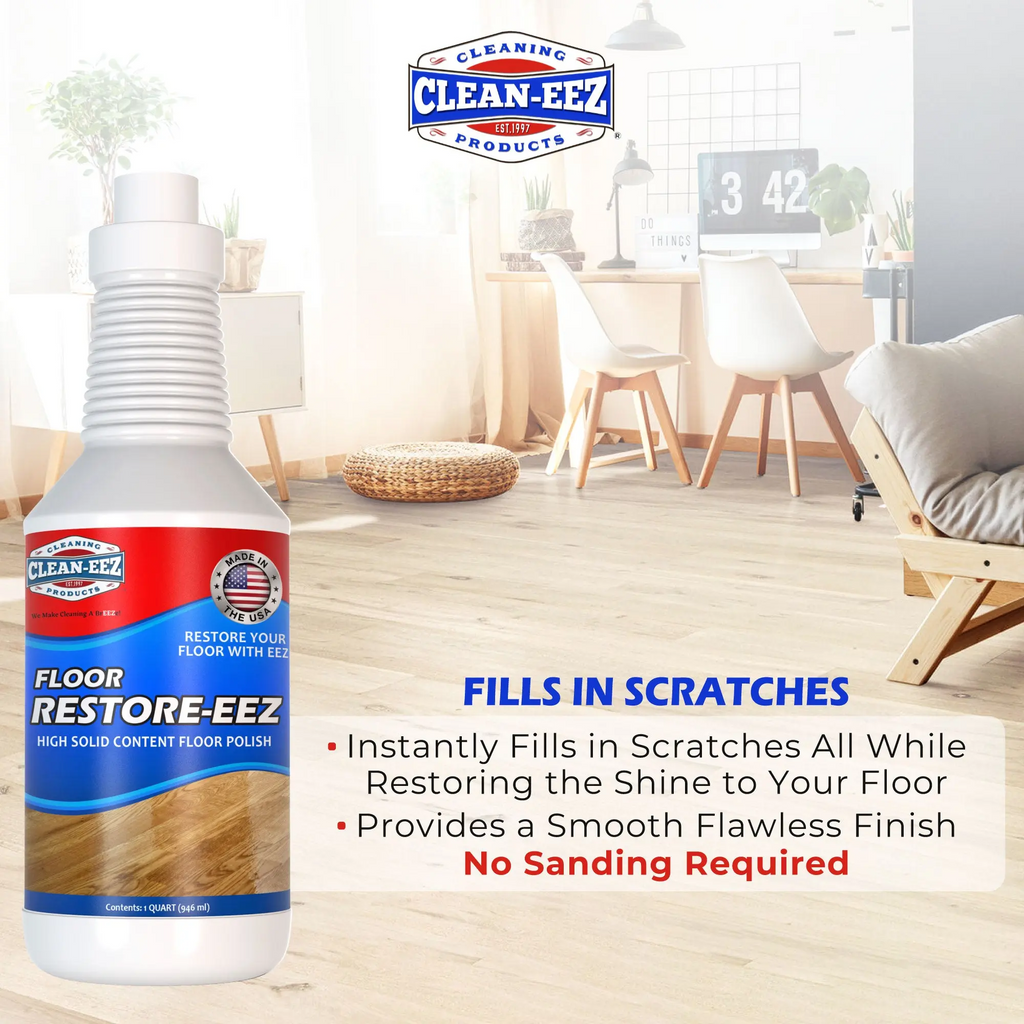 Floor Restore-Eez | High-Solid Floor Polish & Restorer for Wood, Laminate, Vinyl & Bamboo