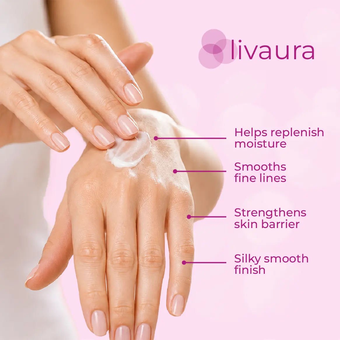 LIVAURA Retinol Anti-Aging Hand Cream – Vitamin A, C & E + Green Tea Extract for Hands, Nails & Cuticles
