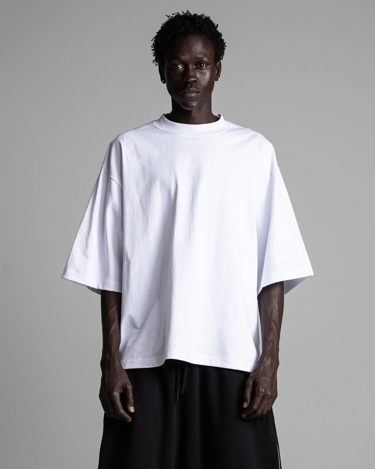 7.5oz Max Heavyweight Oversized Short Sleeve Casual Streetwear Top Tshirt Cotton Cropped