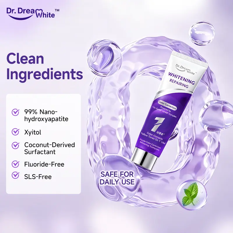 Dr.DreamWhite Nano-Hydroxyapatite Toothpaste – Whitening, Enamel Repair & Anti-Sensitivity | Jasmine Green Tea | 5.29 oz
