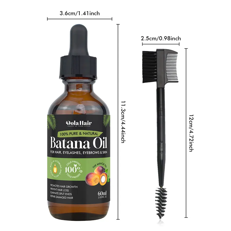 Organic Batana Oil for Hair Growth & Scalp Care – Cold-Pressed, Paraben-Free | 60ml