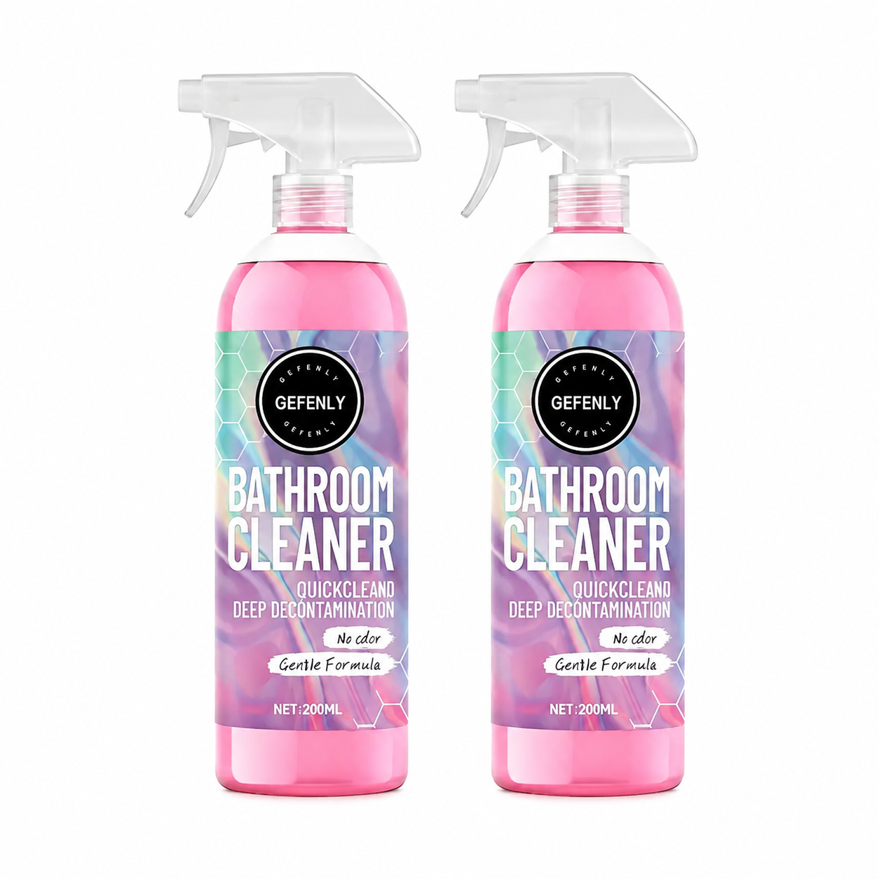 200ml Fragrance-Free Bathroom Cleaner – Gentle, Non-Aerosol All-Purpose Liquid Cleaner for Glazed Surfaces