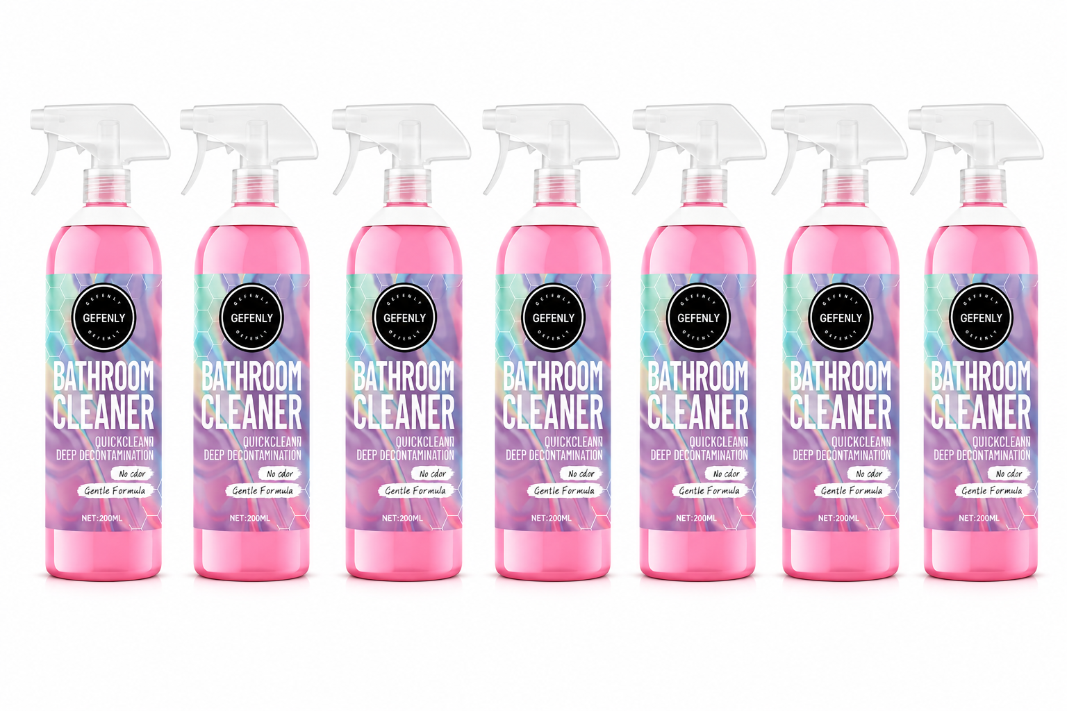 200ml Fragrance-Free Bathroom Cleaner – Gentle, Non-Aerosol All-Purpose Liquid Cleaner for Glazed Surfaces