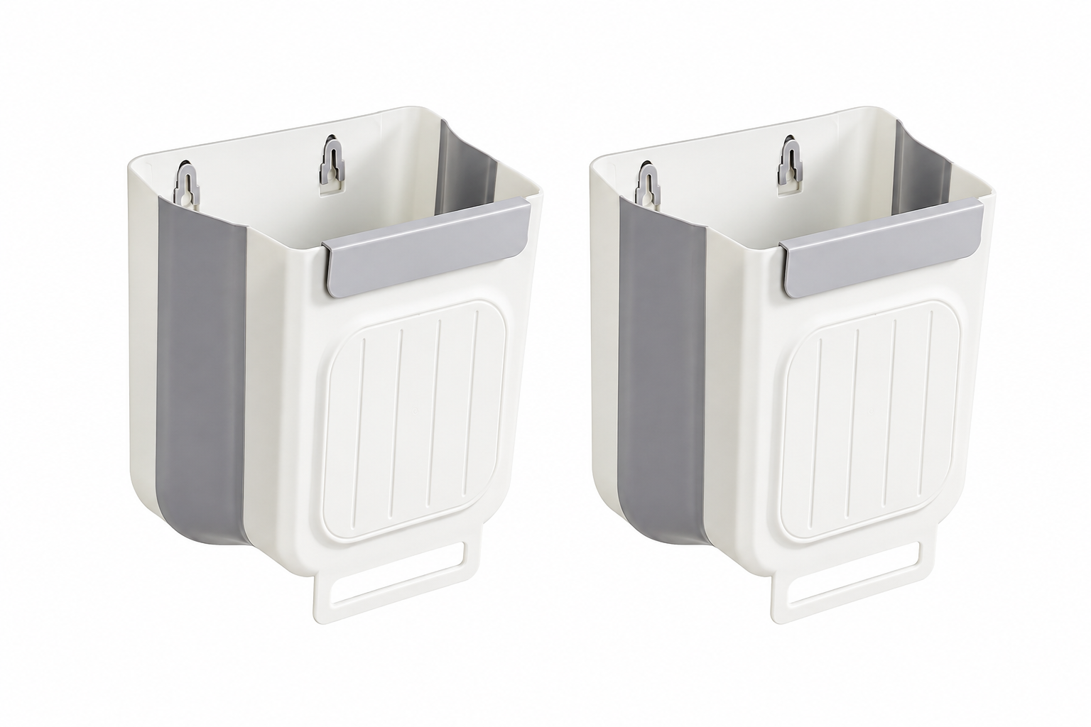 Foldable Hanging Kitchen Trash Can – Space-Saving Cabinet Door Garbage Bin (2-Pack)