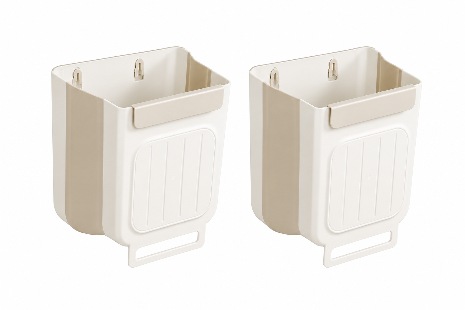Foldable Hanging Kitchen Trash Can – Space-Saving Cabinet Door Garbage Bin (2-Pack)