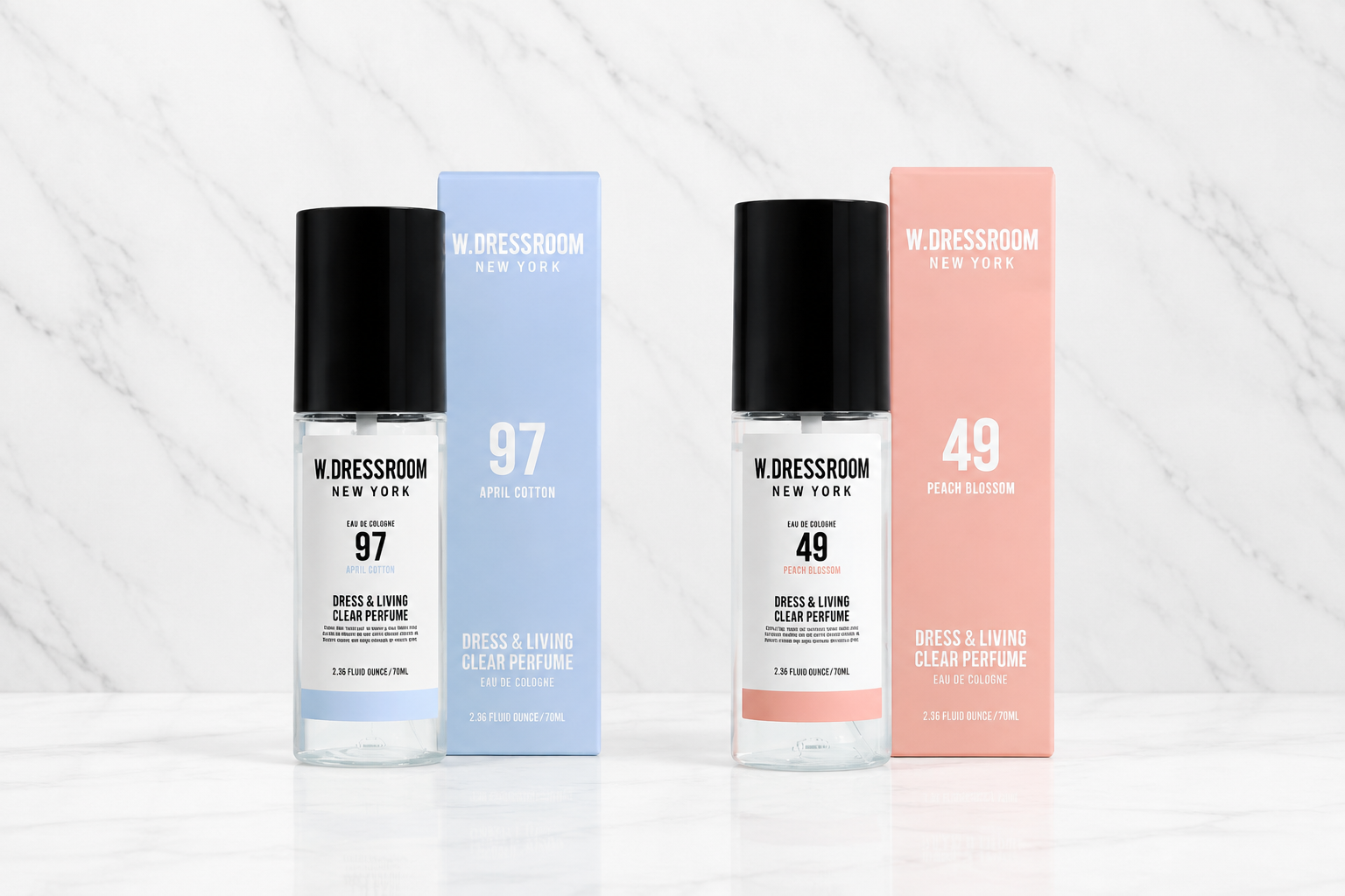 Korean Fabric & Air Perfume Mist – Anti-Bacterial Odor Eliminator Spray for Clothes, Room & Car | Lemon or Peach Blossom