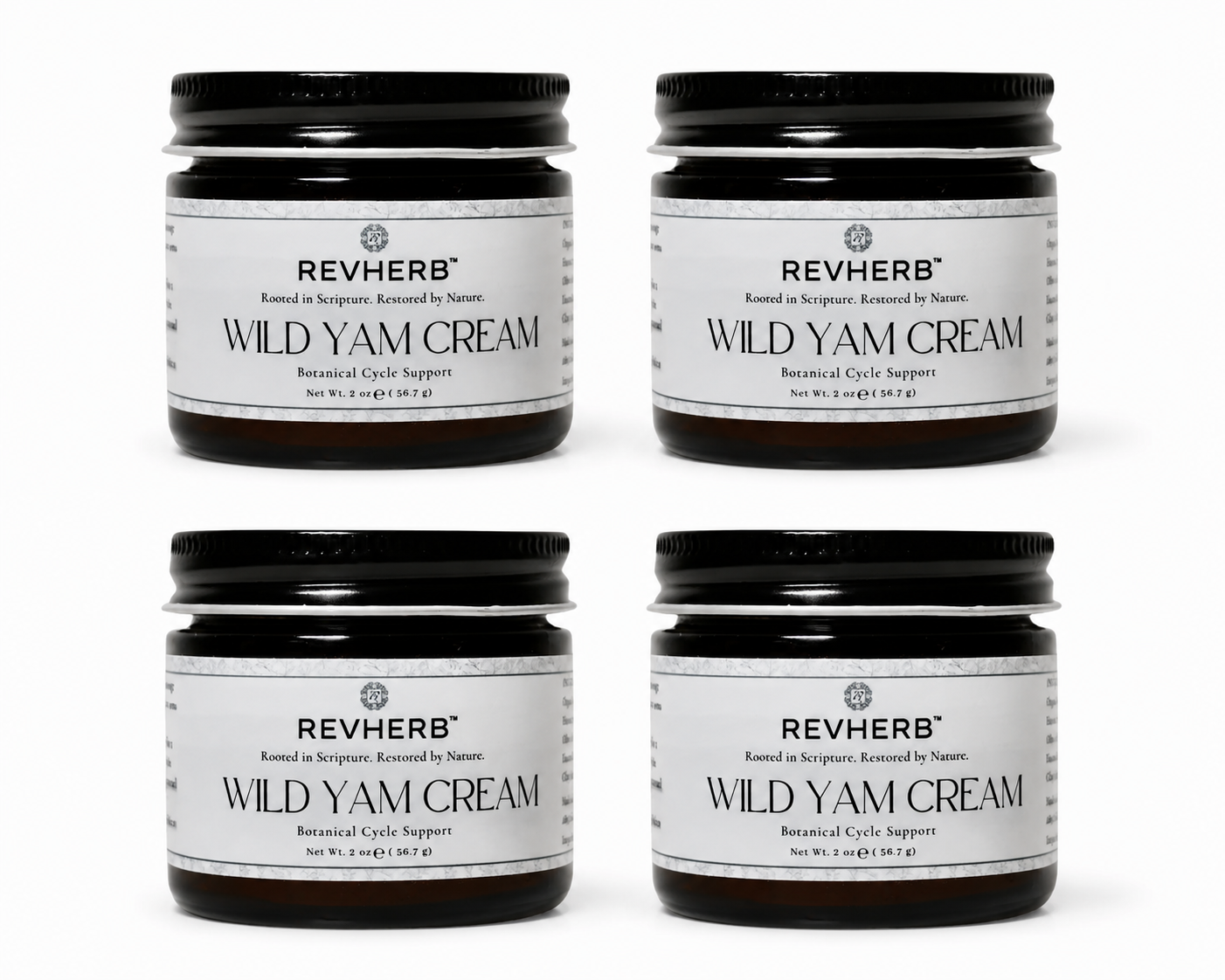 REVHERB Organic Wild Yam Cream – All-Natural Hormonal Balance Support | Made in USA | 2 oz