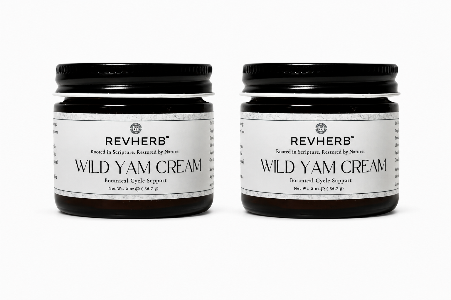 REVHERB Organic Wild Yam Cream – All-Natural Hormonal Balance Support | Made in USA | 2 oz