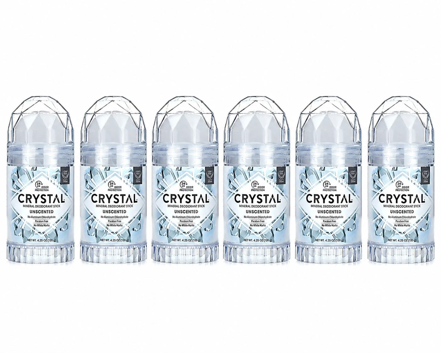 CRYSTAL Mineral Deodorant Stick – Unscented, Aluminum-Free & Vegan | 4.25 oz | 35 Years of Natural Deodorant